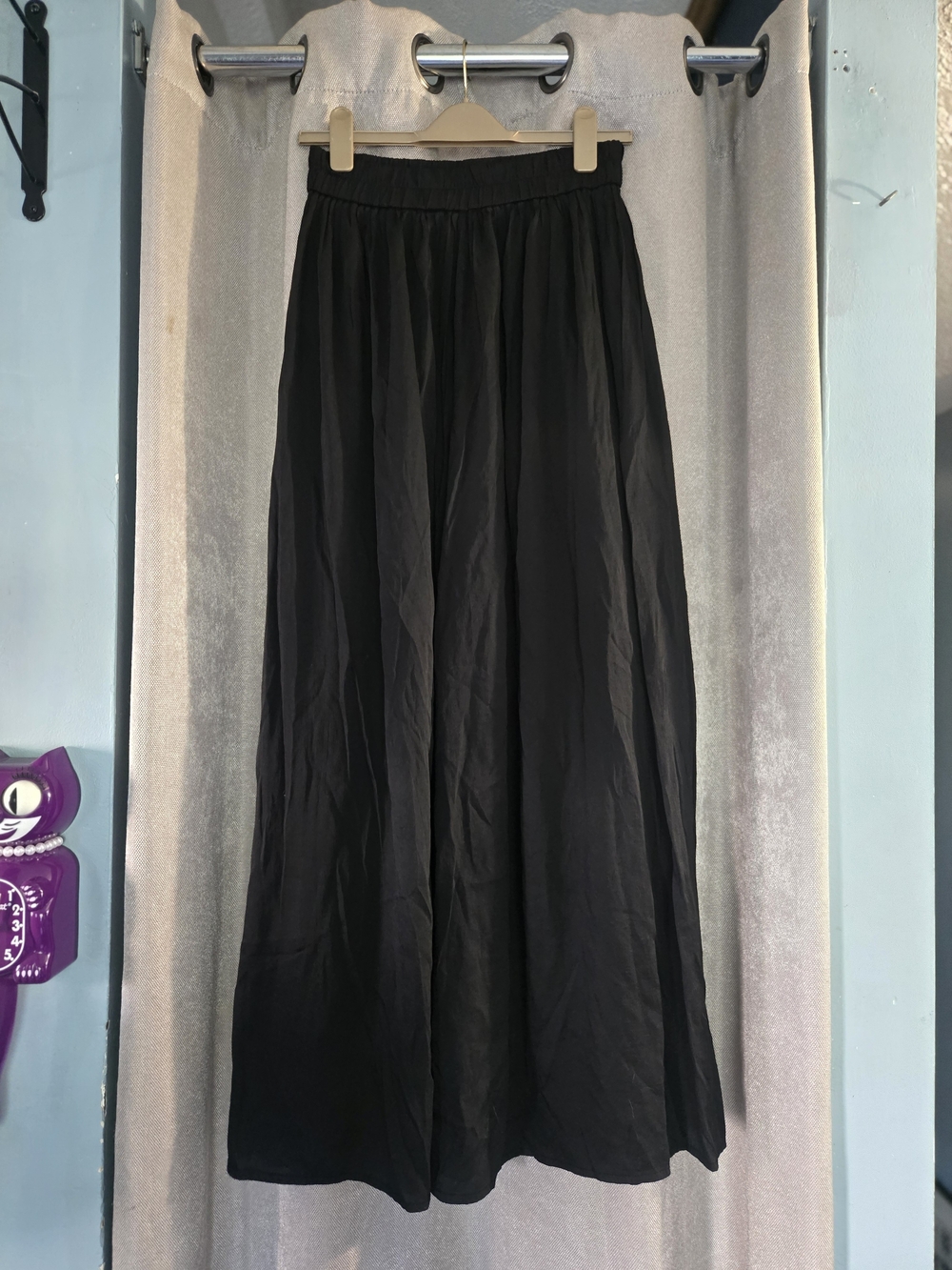 ⭐️Zara Black High-rise Wide Leg Pants with Elastic Waistband⭐️